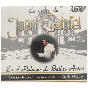 Juan Gabriel Con La Orquesta Sinfonica - Lo Mejor De Juan Gabriel En El Palacio De Bellas Artes *DVD + Double CD *NEW