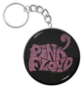 Pink Floyd - Psychedelic logo 1.5" Keychain