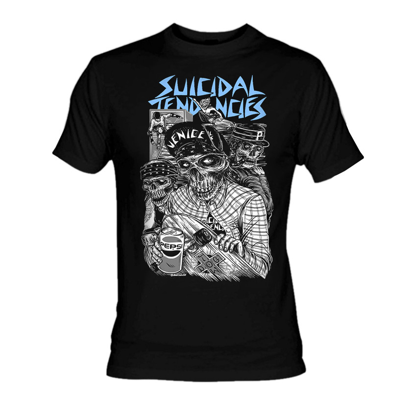 SUICIDAL TENDENCIES Venice Skater Tシャツ BLACK オフィシャル Suicidal Tendencies - Venice, CA T-Shirt - Nuclear Waste