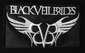 Black Veil Brides Wings Logo 4x2.5" Embroidered Patch