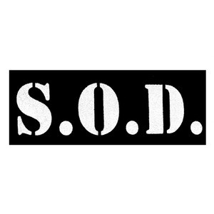 S.O.D. Logo 6x3" Printed Patch