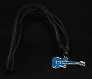 Blue Guitar Necklace