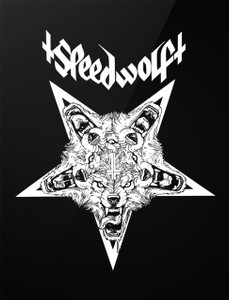 Speedwolf - Wolf Pentagram 4x5" Printed Sticker