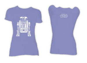 Star Wars - R2-D2 Blue Heather Girl T-Shirt  *LAST ONES IN STOCK*