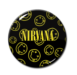 Nirvana Smiley Collage 2.25" Pin