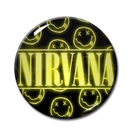 Nirvana Smiley 2.25" Pin