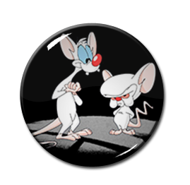 Animaniacs - Pinky and The Brain 2.25" Pin