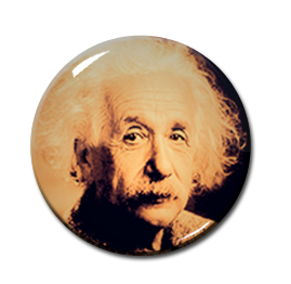 Albert Einstein - Pose #1 2.25" Pin