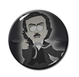 South Park - Edgar Allan Poe 2.25" Pin