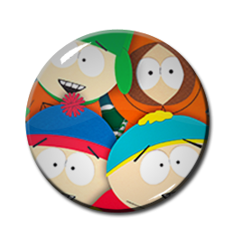 South Park - Kyle, Stan, Kenny & Cartman 2.25" Pin