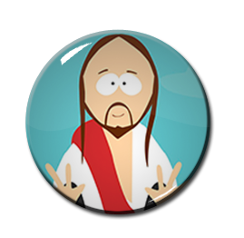 South Park - Jesus 2.25" Pin