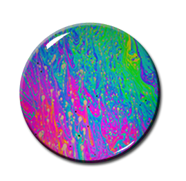 Neon Color Splatter 2.25" Pin