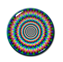 Kaleidoscope Pattern #5 2.25" Pin