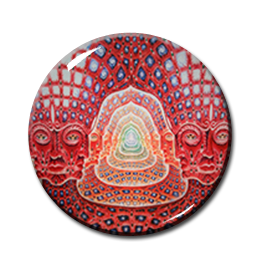 Mandala Pattern 2.25" Pin