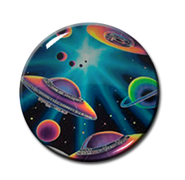 Universe Cartoon UFO 2.25" Pin