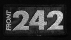 Front 242 - Grey Logo 4x2" Embroidered Patch