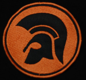 Classic Skinhead Reggae 3x3" Orange and Black Embroidered Patch