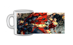 Wonder Woman vs Superman Coffee Mug