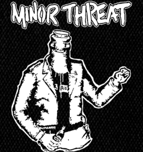 Minor Threat Bottlehead 4x5" Printed Patch