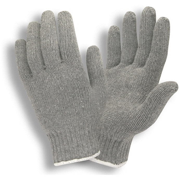 3415 GRAY POLY/COTTON KNIT GLOVES LRG (DOZEN) Sierra Safety