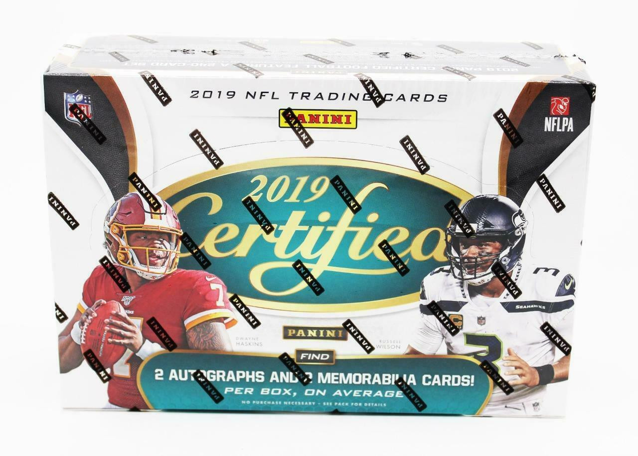 2019 Panini Certified Football Hobby Box Dan S Sports Cards Games
