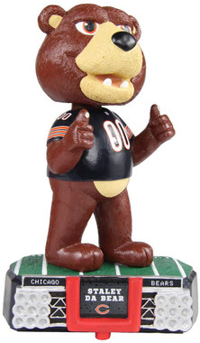 Chicago Bears Staley Da Bear Mascot Stadium Lights Bobblehead