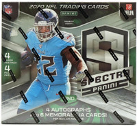 2020 Panini Spectra Football Hobby 8 Box Case
