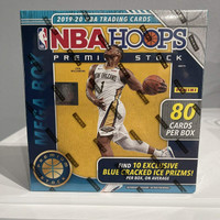 2019/20 Panini NBA Hoops Premium Stock Basketball 80 Card Mega Box - Blue
