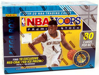 2019/20 Panini NBA Hoops Premium Stock Basketball 80 Card Mega Box - Red