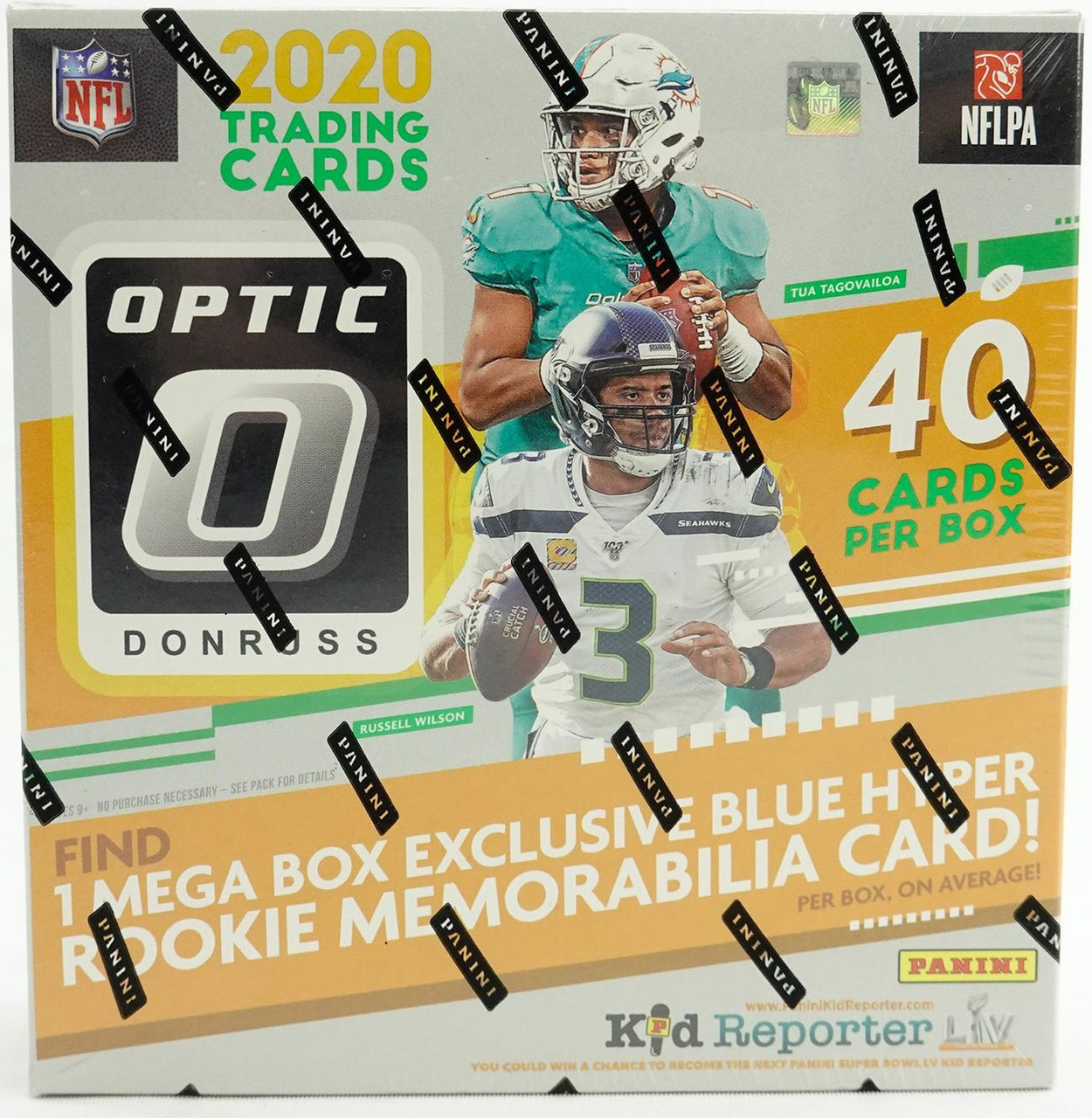 2020 Panini Donruss Optic Football Blue Hyper Mega Box Dan's Sports