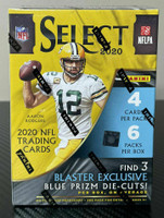 2020 Panini Select Football Blue Die-Cut Prizm Blaster Box