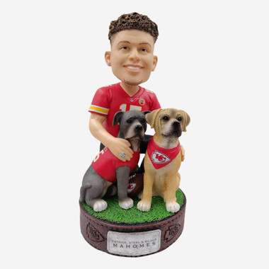 Patrick Mahomes Kansas City Chiefs Dogs Bobblehead