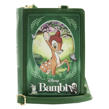 Loungefly Disney Bambi Book Convertible Crossbody Bag/Purse