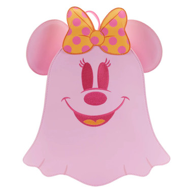 Loungefly Disney Pastel Ghost Minnie Mouse Glow-in-the-Dark Mini Backpack