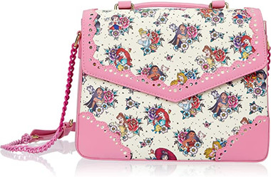 Loungefly Disney Princess Floral Tattoo Crossbody Bag/Purse