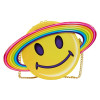 Loungefly Lisa Frank Yellow Rainbow Saturn Ring Crossbody Bag/Purse
