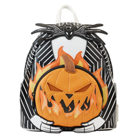Loungefly Nightmare Before Christmas Jack Pumpkin Glow Head Mini Backpack