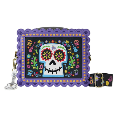 Loungefly Coco Miguel Calavera Floral Skull Crossbody Bag/Purse