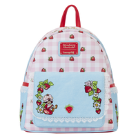 Loungefly Strawberry Shortcake Denim Pocket Mini Backpack