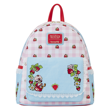 Loungefly Strawberry Shortcake Denim Pocket Mini Backpack