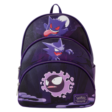 Loungefly Pokémon Gengar Evolution Triple Pocket Mini Backpack