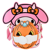Loungefly Sanrio My Melody Pumpkin Crossbuddies® Cosplay Crossbody Bag Purse with Coin Bag