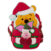 Loungefly Winnie The Pooh Santa Winnie & Piglet Crossbuddies Cosplay Crossbody Bag With Coin Bag Purse