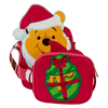 Loungefly Winnie The Pooh Santa Winnie & Piglet Crossbuddies Cosplay Crossbody Bag With Coin Bag Purse