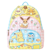 Loungefly Pokemon Cafe Triple Pocket Mini Backpack
