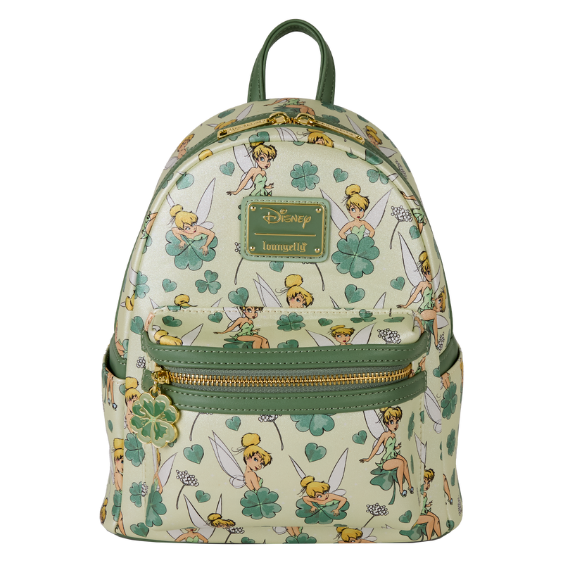 Loungefly Peter Pan Tinker Bell Clover All-Over Print Mini  display picture 2