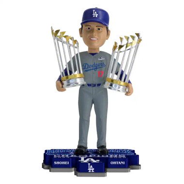 Shohei Ohtani Los Angeles Dodgers Back-to-Back World Series Champions Bobblehead