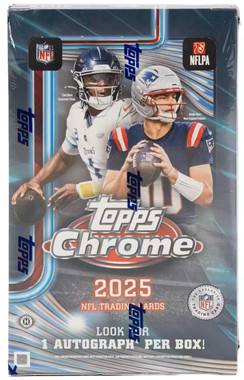 2025 Topps Chrome Football Hobby Box