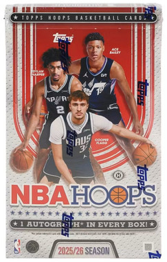2025/26 Topps NBA Hoops Basketball Hobby 12 Box Case