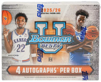 2025/26 Bowman University Best Basketball Hobby 12 Box Case